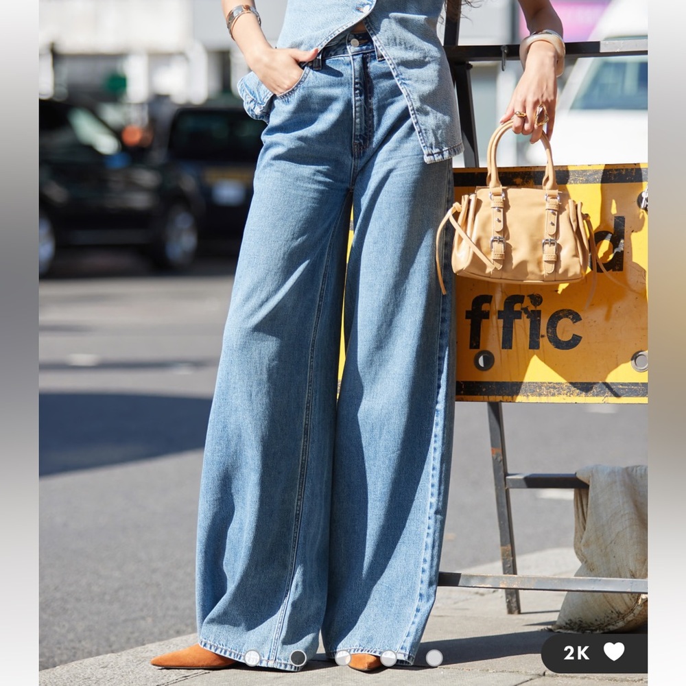 BNWOT ASOS Soft Denim Wide Leg Jeans
